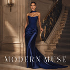 Women's Satin Corset Mermaid Gown
