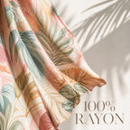 Halter Neck Wide-Leg Jumpsuit in Tropical Print