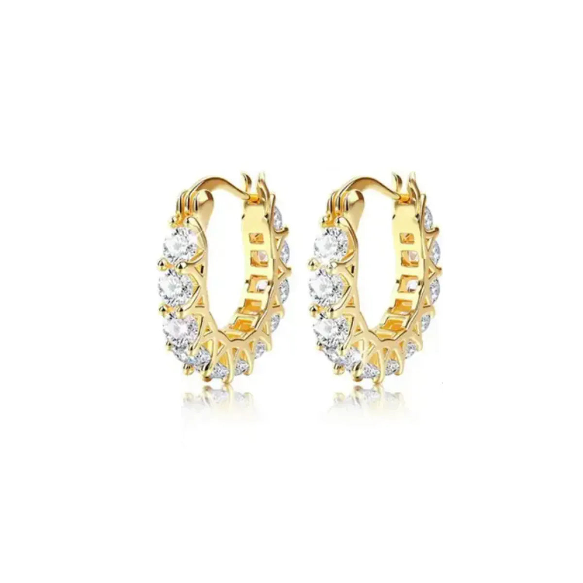 Women's Layered Earrings 14k Gold-Plated