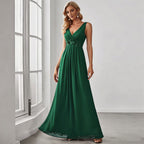 High-Waist Banquet Maxi Dress