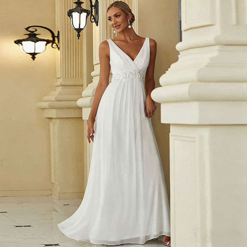 High-Waist Banquet Maxi Dress