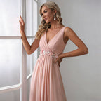 High-Waist Banquet Maxi Dress