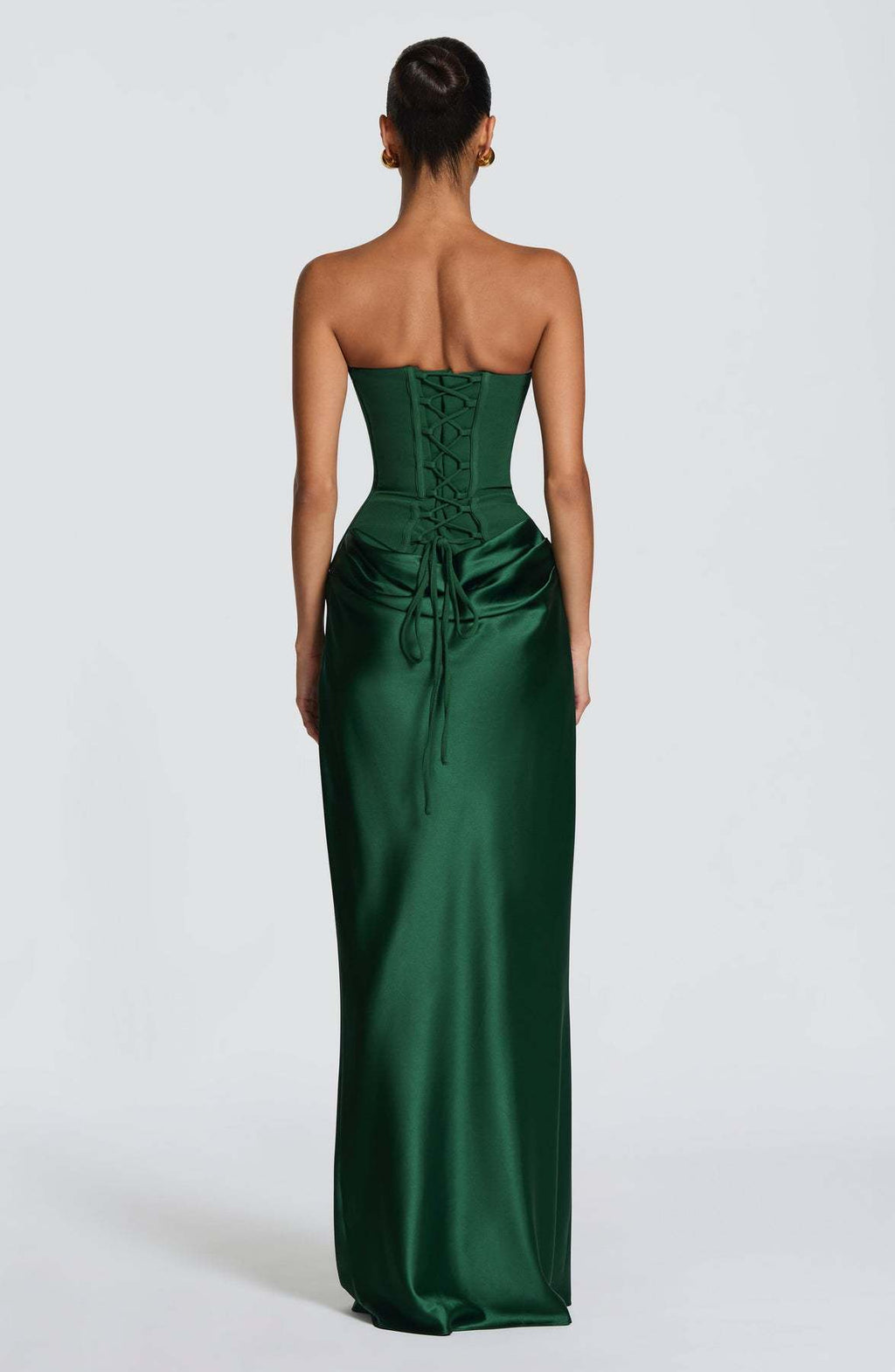 Women's Satin Corset Mermaid Gown