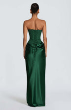 Women's Satin Corset Mermaid Gown