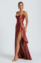 Sexy Strappy Ruffled Asymmetrical Dress