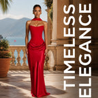 Women's Satin Corset Mermaid Gown