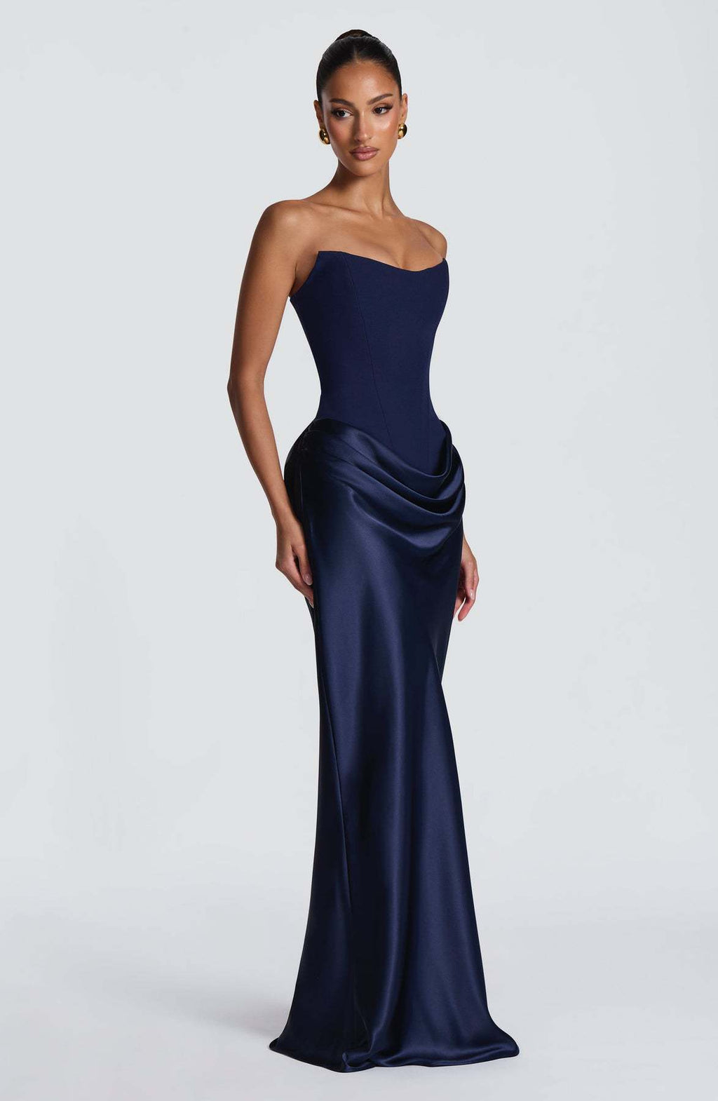 Women's Satin Corset Mermaid Gown
