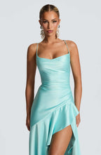 Sexy Strappy Ruffled Asymmetrical Dress