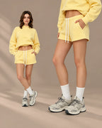 Oversized Mock Neck Fleece-Lined Pullover Sweatshirt | Oyese