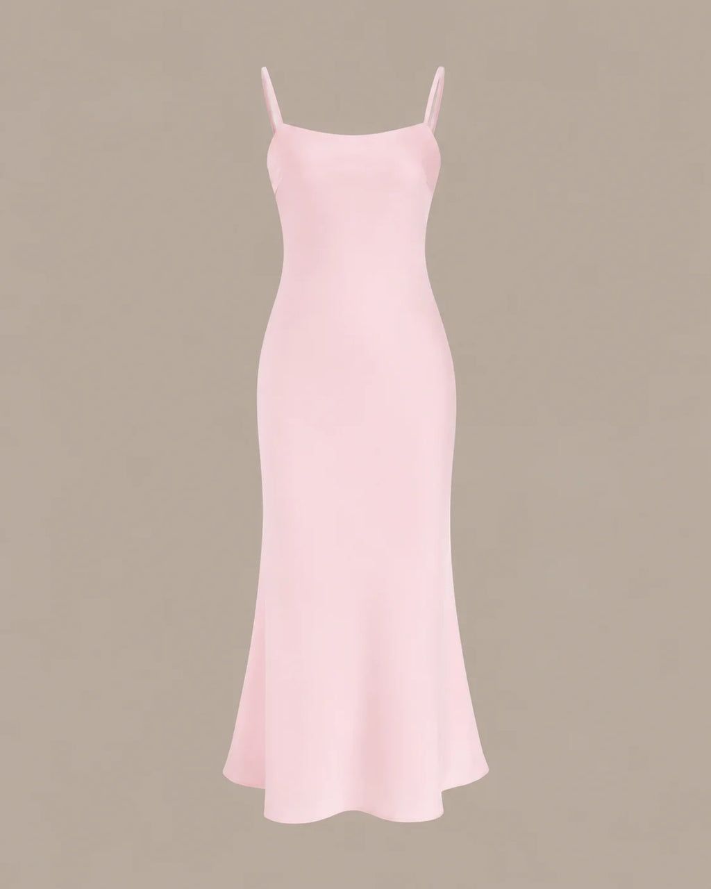 Chiffon Cape Mock Neck Satin Midi Dress – Elegant Cocktail Wedding Guest Dress | Oyese