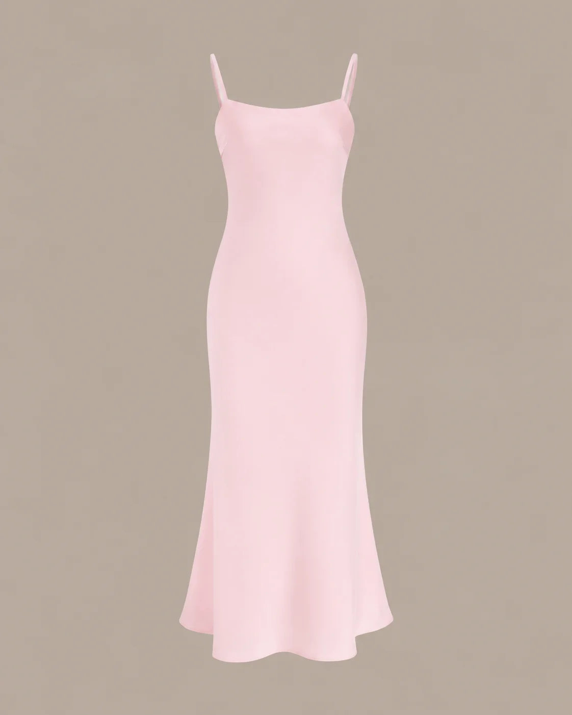 Chiffon Cape Mock Neck Satin Midi Dress – Elegant Cocktail Wedding Guest Dress | Oyese