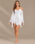 Fairy Grunge Cold Shoulder Mini Dress | Oyese