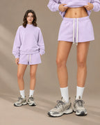 Oversized Mock Neck Fleece-Lined Pullover Sweatshirt | Oyese