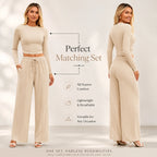 Women's 2-Piece Ribbed Knit Set