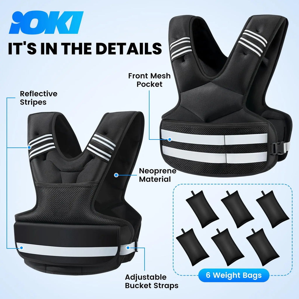 Adjustable Weighted Vest for Women and Men OYESE