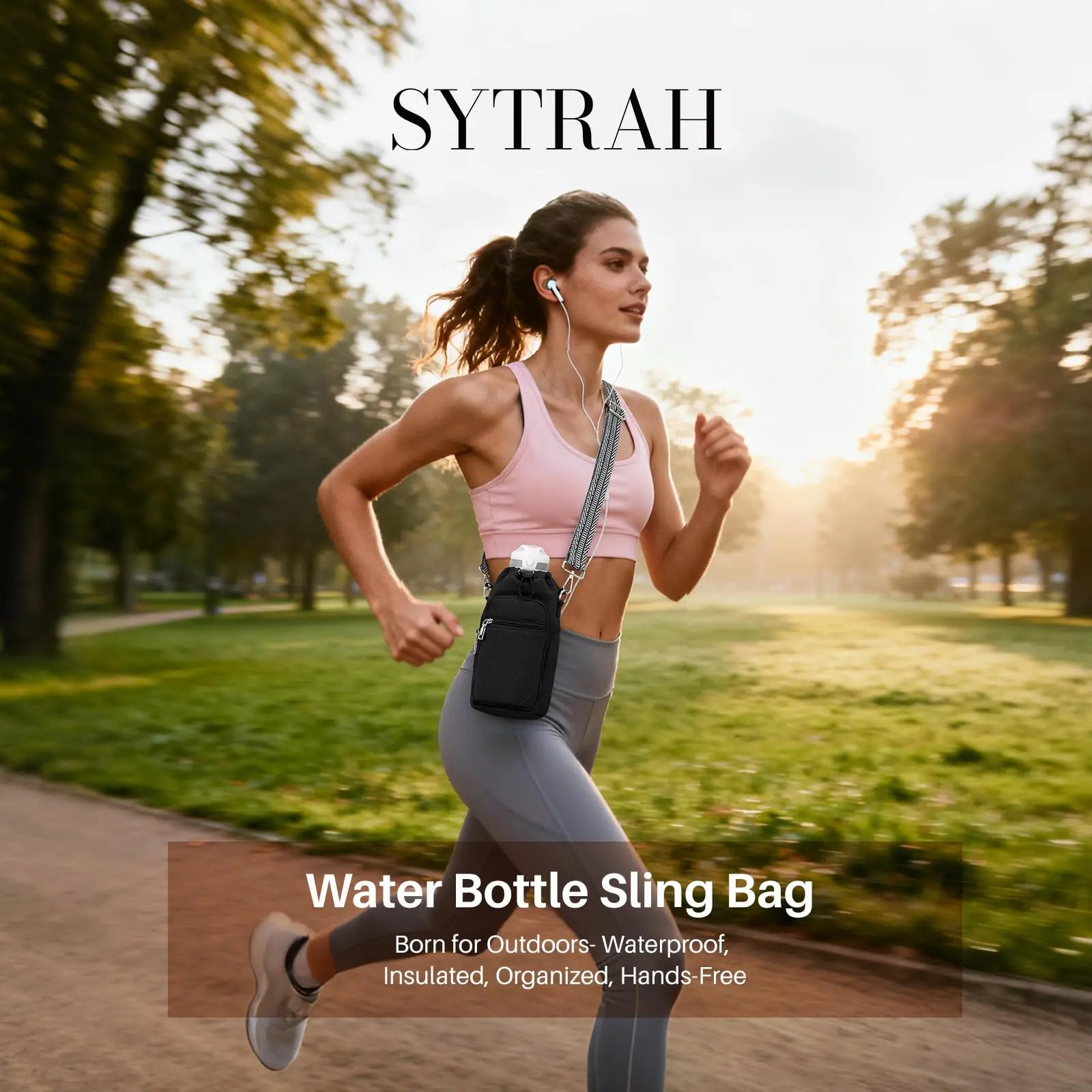 Water Bottle Carrier Bag with Strap OYESE
