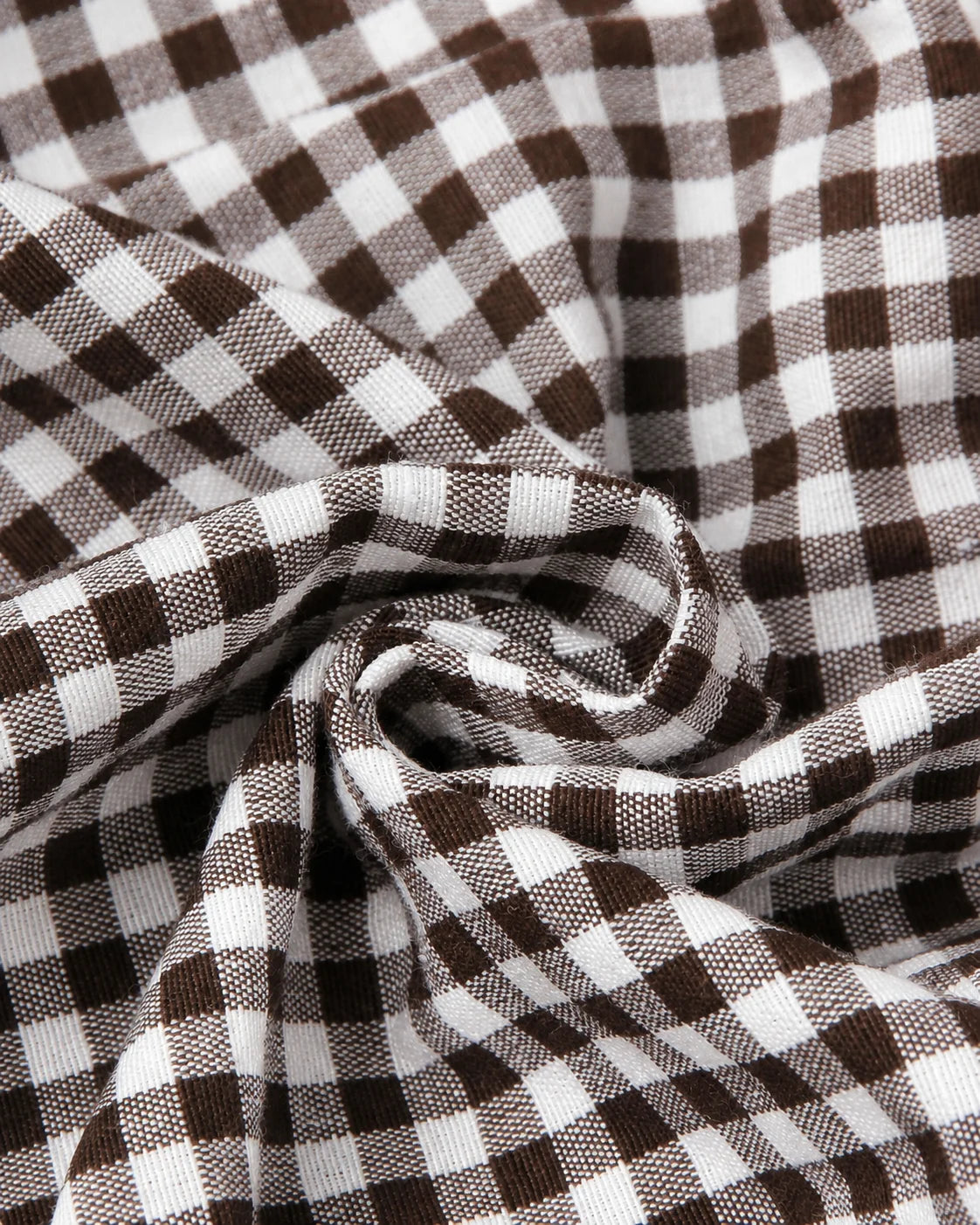 V-Neck Button Front Gingham Fitted Mini Dress | Oyese