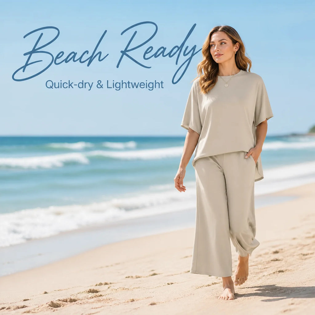 Fashionable Women's Beach Vacation Clothes Sets