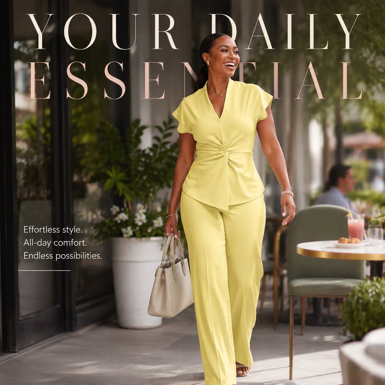 Women's 2-Piece Twist Front Set