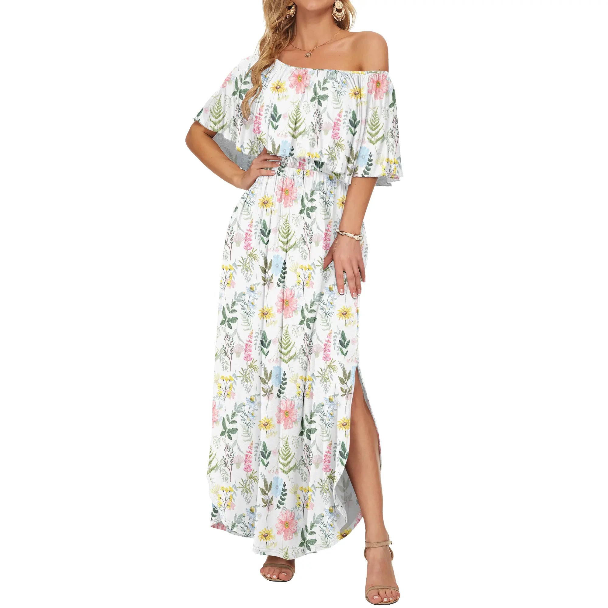 Women's Plus Size Off The Shoulder Dress
