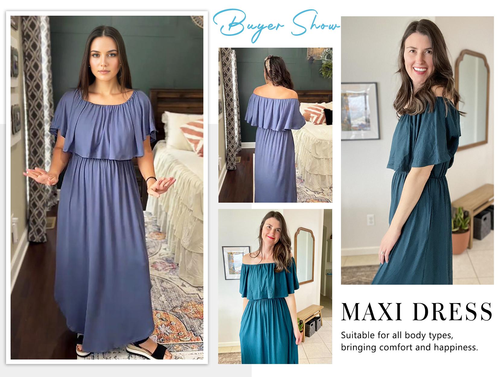Women's Plus Size Off The Shoulder Dress