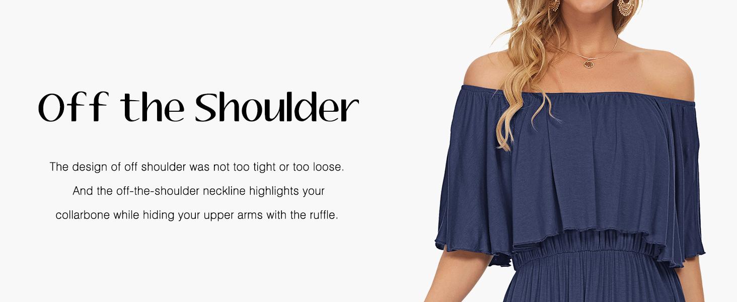 Women's Plus Size Off The Shoulder Dress