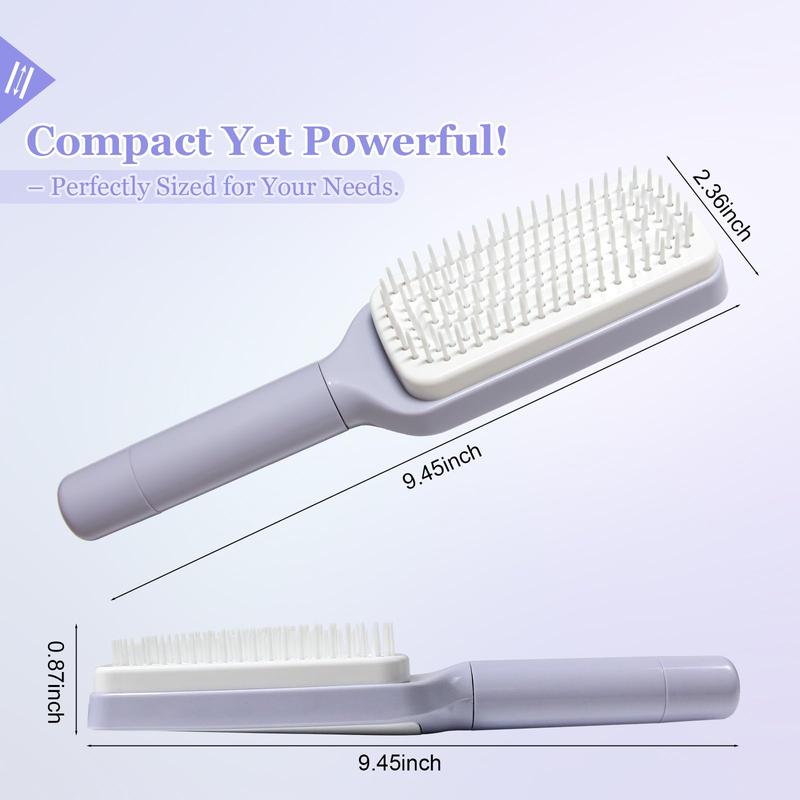 Self-Cleaning Retractable Hair Brush