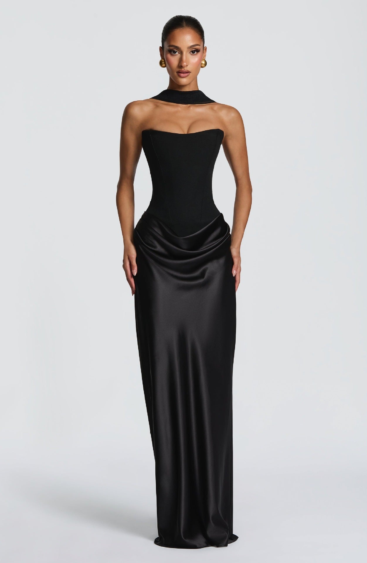 Women's Satin Corset Mermaid Gown