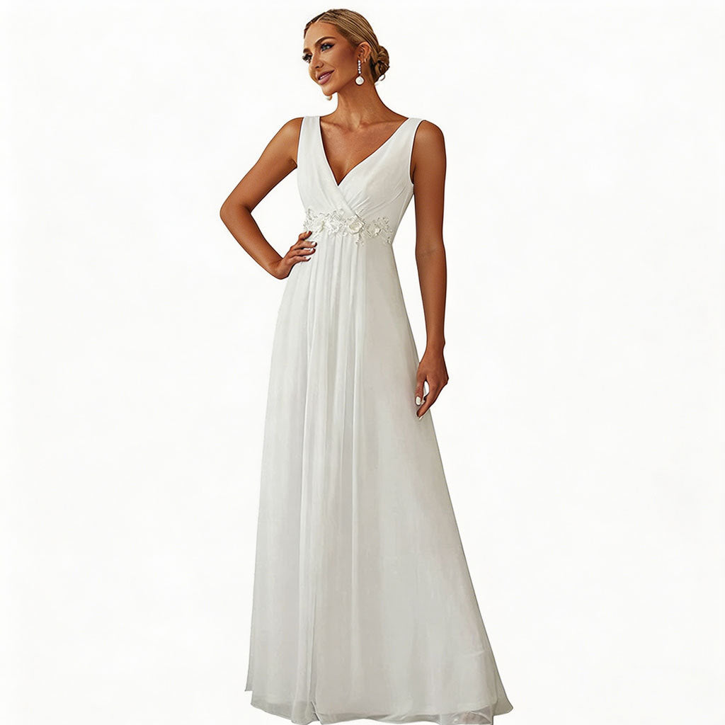 High-Waist Banquet Maxi Dress
