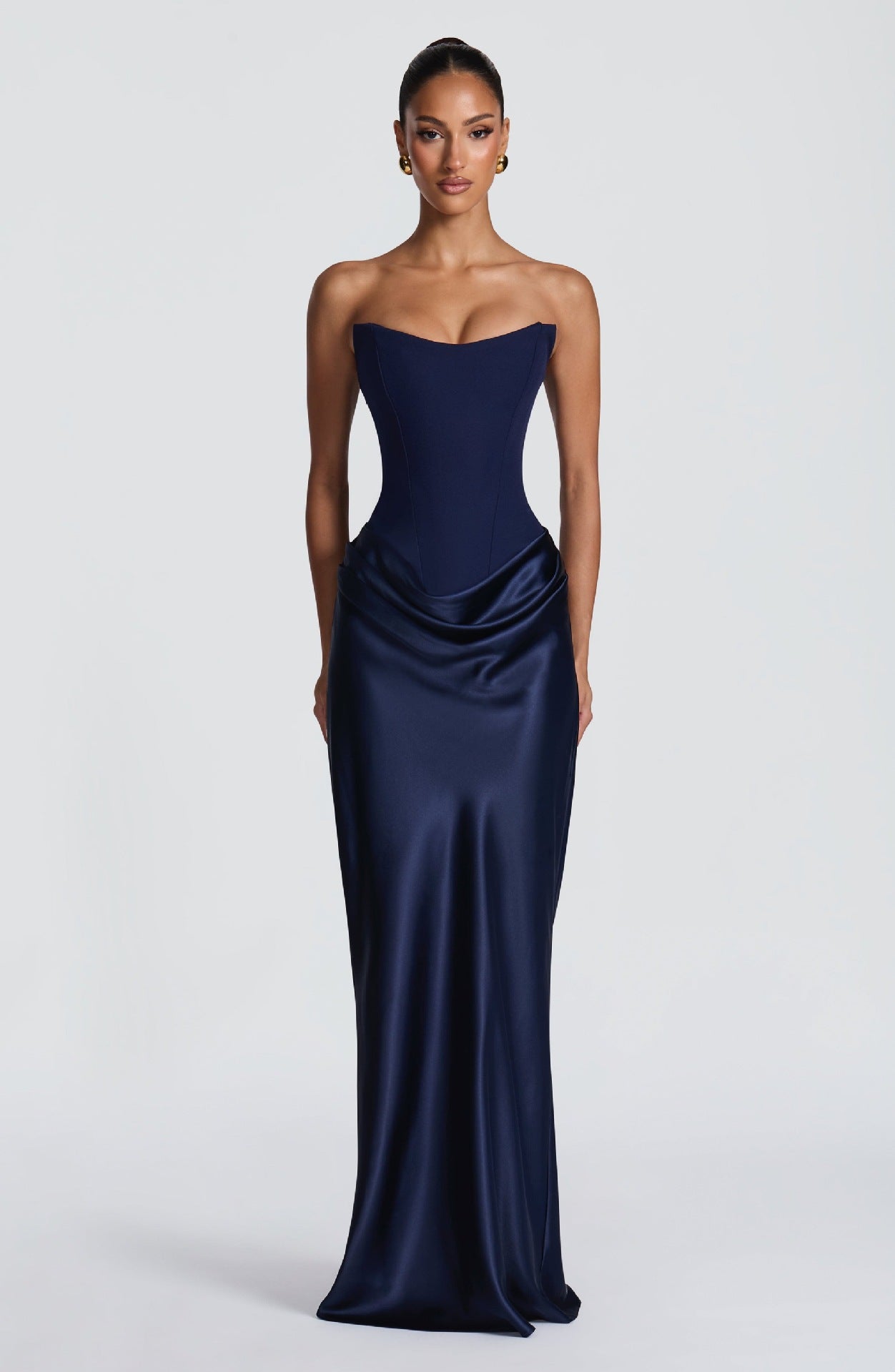 Women's Satin Corset Mermaid Gown