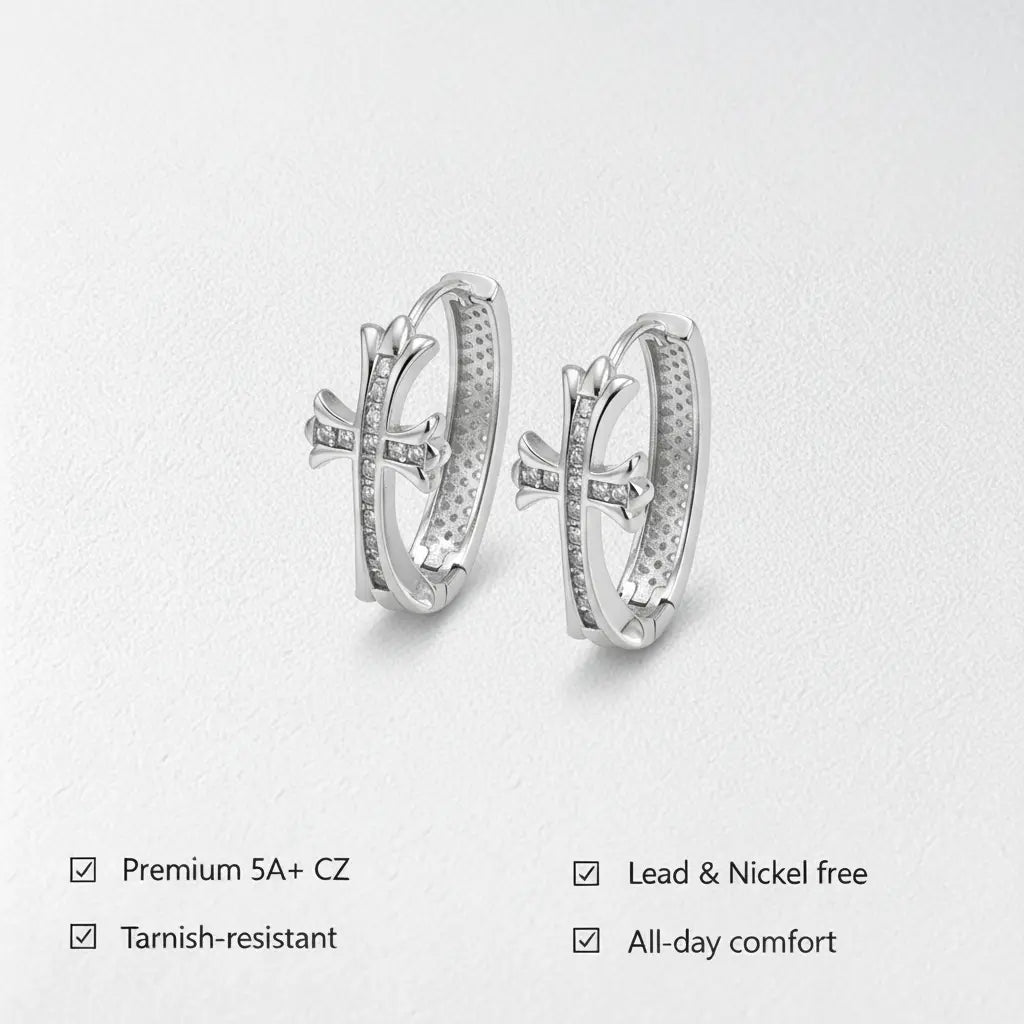 Chic Hypoallergenic Cubic Zircon Dangle Earrings