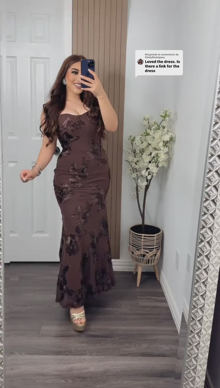 2026 Women's Floral Lace Mermaid Maxi Dress